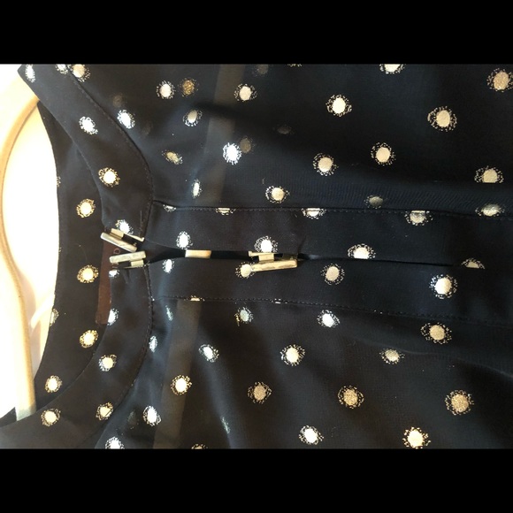 The Limited sheer black blouse with gold xs - Picture 2 of 4